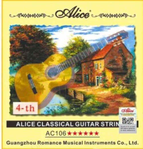 Alice A106 4eme Corde Nylon Guitare Classique